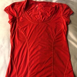 Gym wear red T shirt
